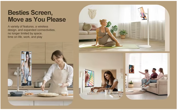 MoveView verrijdbaar smart touchscreen voor wonen werken koken en entertainment