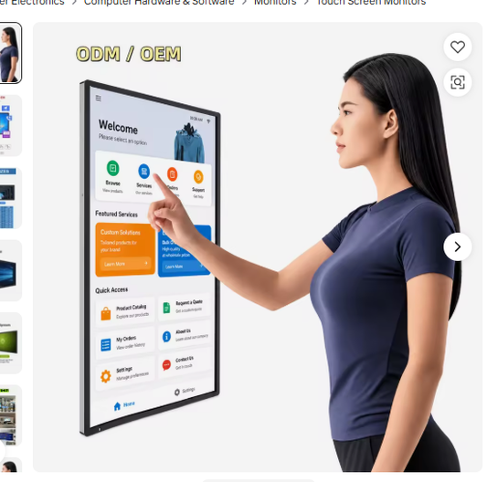 Interactieve touchscreen monitor voor Windows en Android